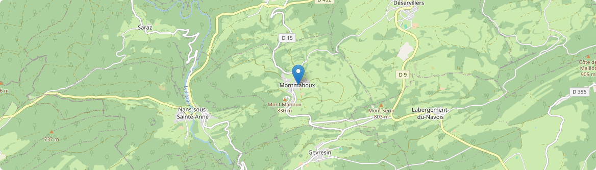 Montmahoux - Carte