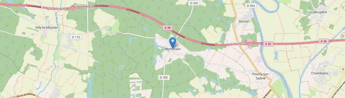 Montmain - Carte