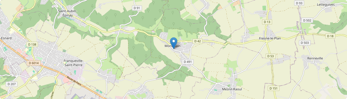 Montmain - Carte