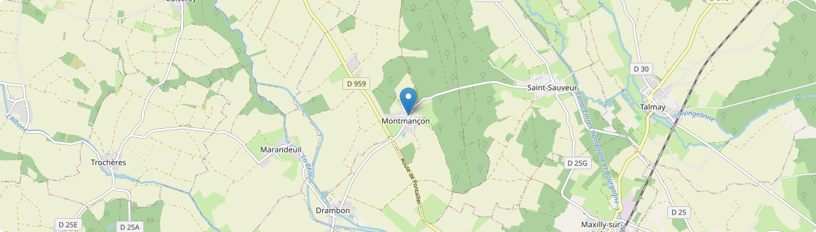 Montmançon - Carte