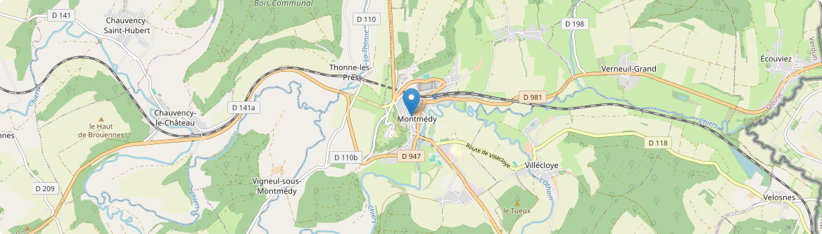 Montmédy - Carte