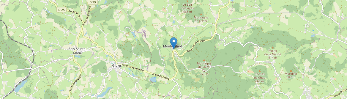 Montmelard - Carte