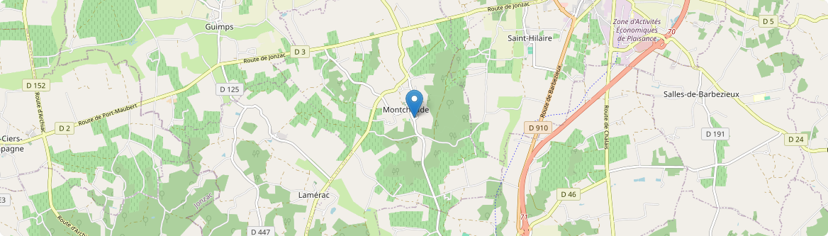 Montmérac - Carte