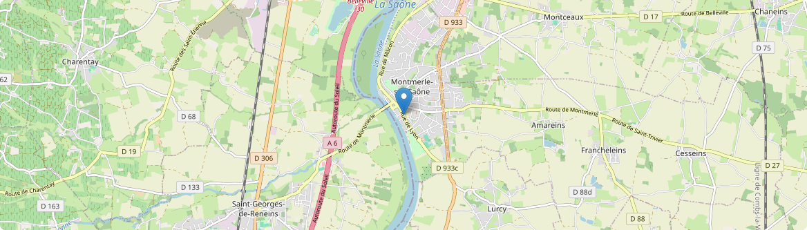 Montmerle-sur-Saône - Carte