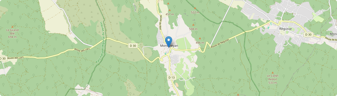 Montmeyan - Carte