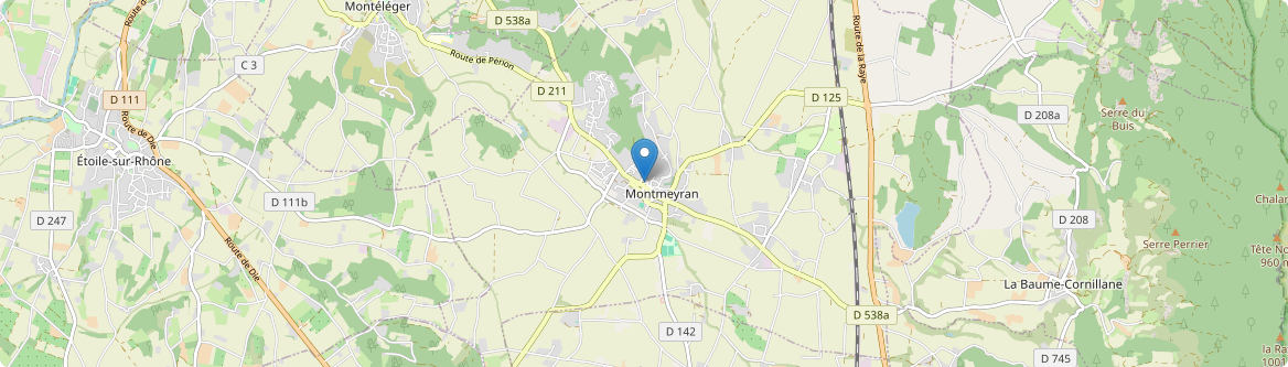 Montmeyran - Carte