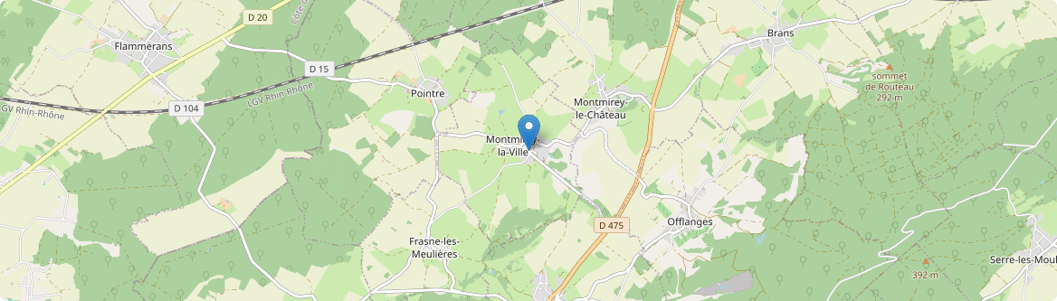 Montmirey-la-Ville - Carte