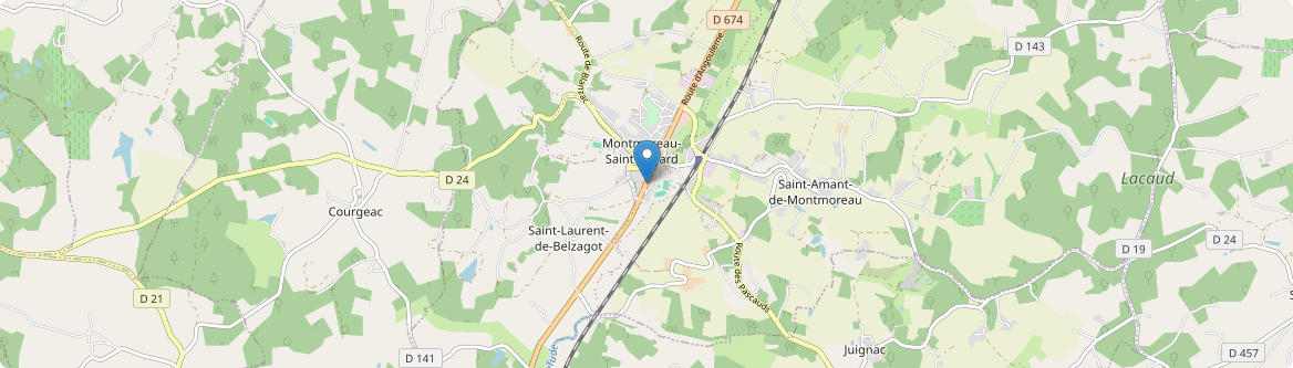 Montmoreau - Carte