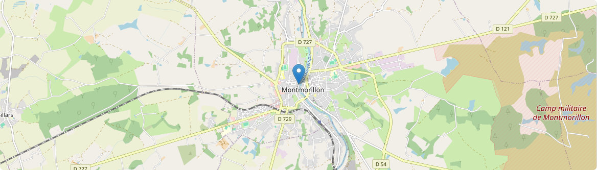 Montmorillon - Carte