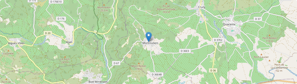Montouliers - Carte