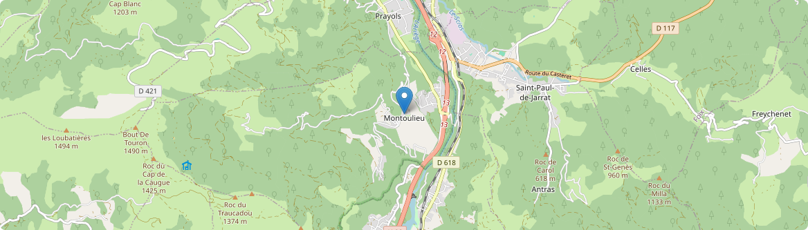 Montoulieu - Carte
