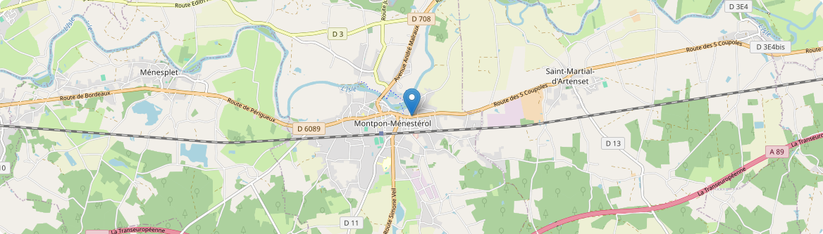 Montpon-Ménestérol - Carte