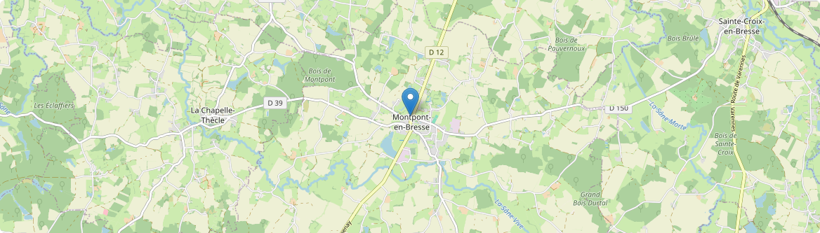 Montpont-en-Bresse - Carte