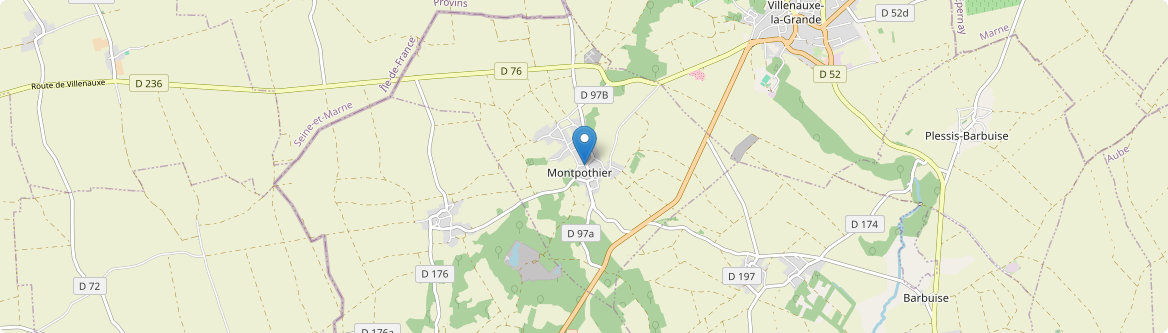 Montpothier - Carte