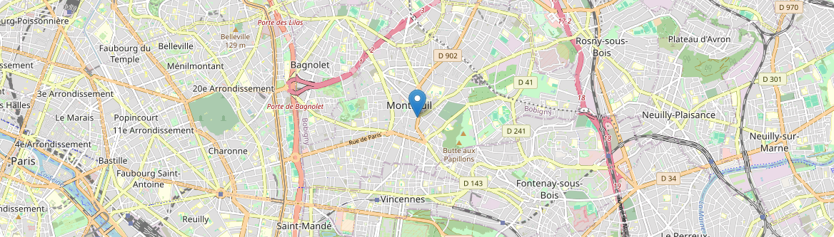 Montreuil - Carte