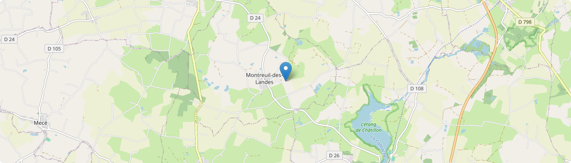 Montreuil-des-Landes - Carte