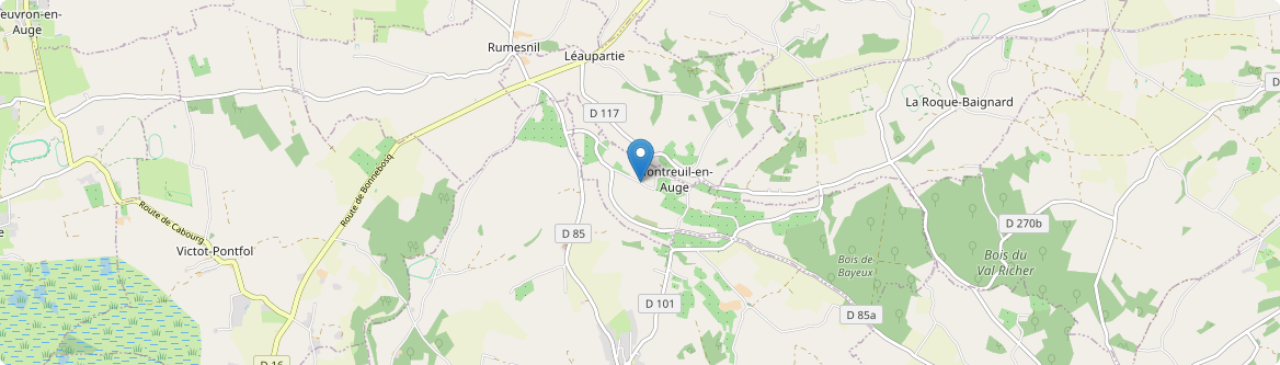 Montreuil-en-Auge - Carte