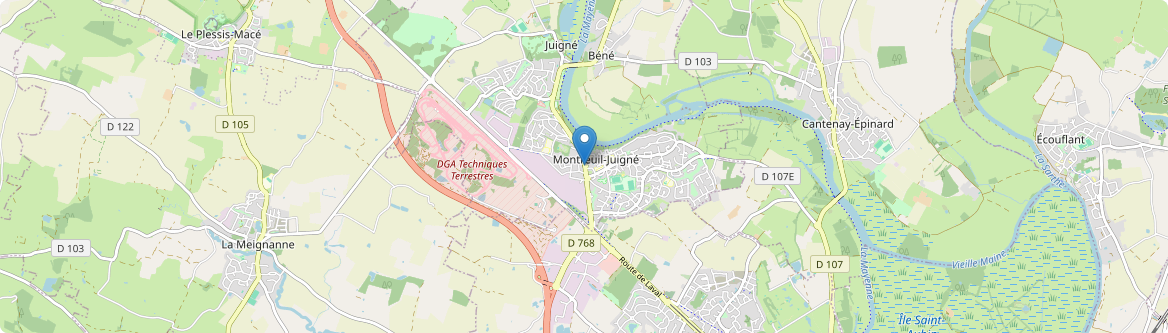 Montreuil-Juigné - Carte