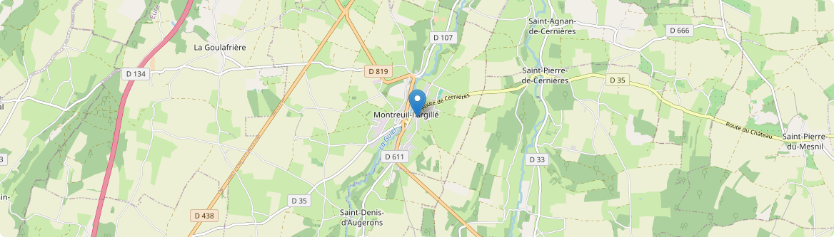 Montreuil-l'Argillé - Carte
