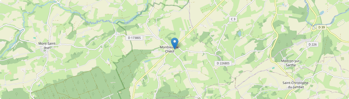 Montreuil-le-Chétif - Carte
