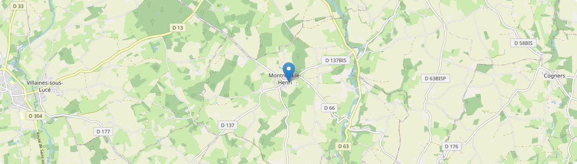 Montreuil-le-Henri - Carte