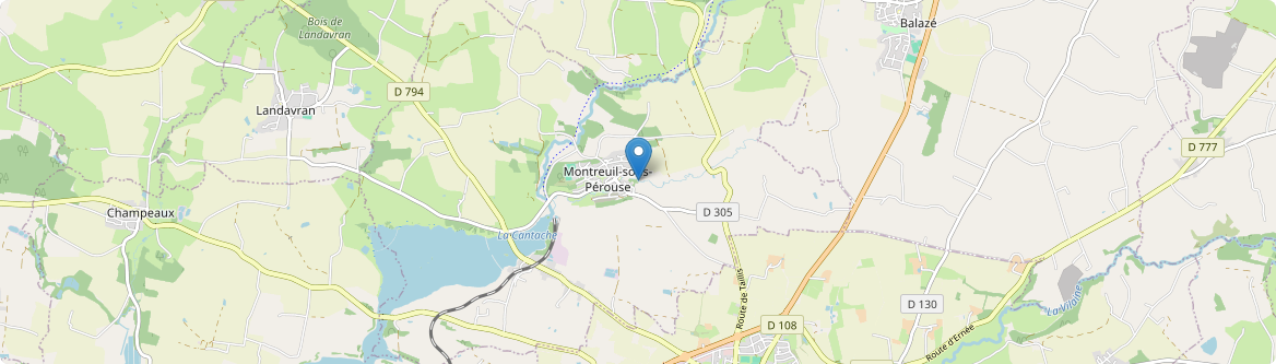 Montreuil-sous-Pérouse - Carte