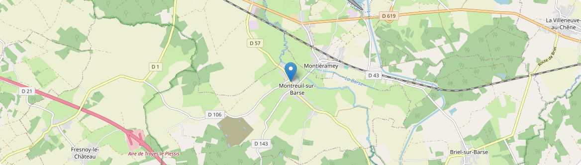 Montreuil-sur-Barse - Carte