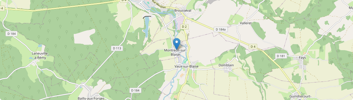 Montreuil-sur-Blaise - Carte
