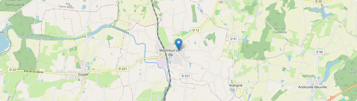 Montreuil-sur-Ille - Carte