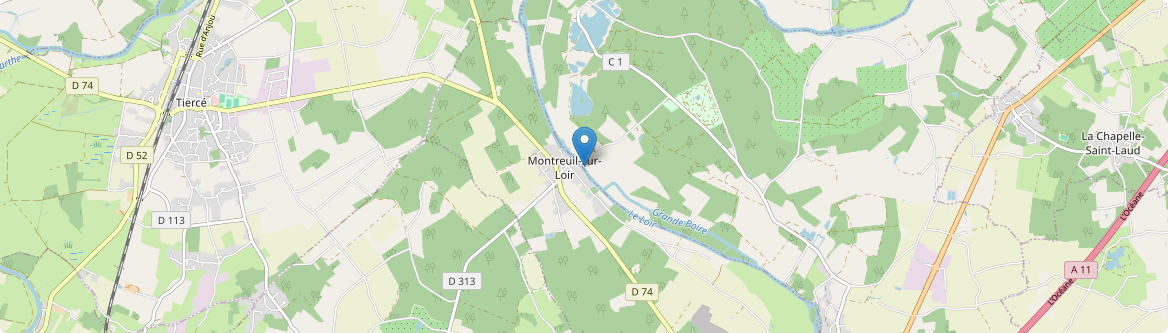 Montreuil-sur-Loir - Carte