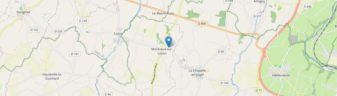 Montreuil-sur-Lozon - Carte