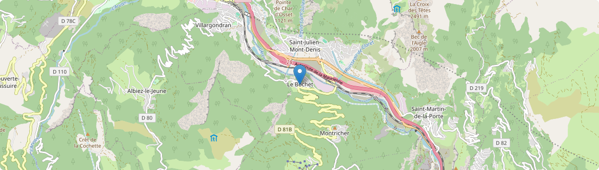 Montricher-Albanne - Carte