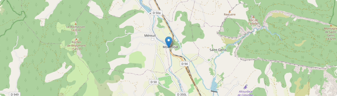 Montrond - Carte