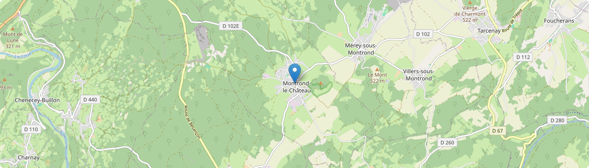 Montrond-le-Château - Carte