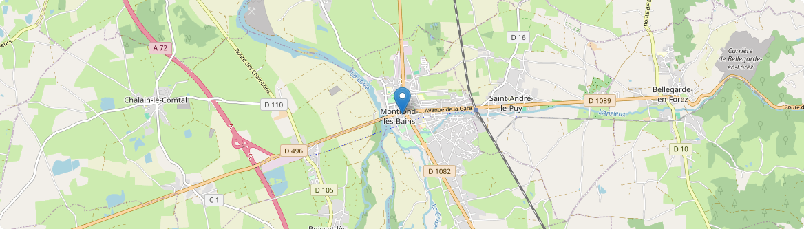 Montrond-les-Bains - Carte
