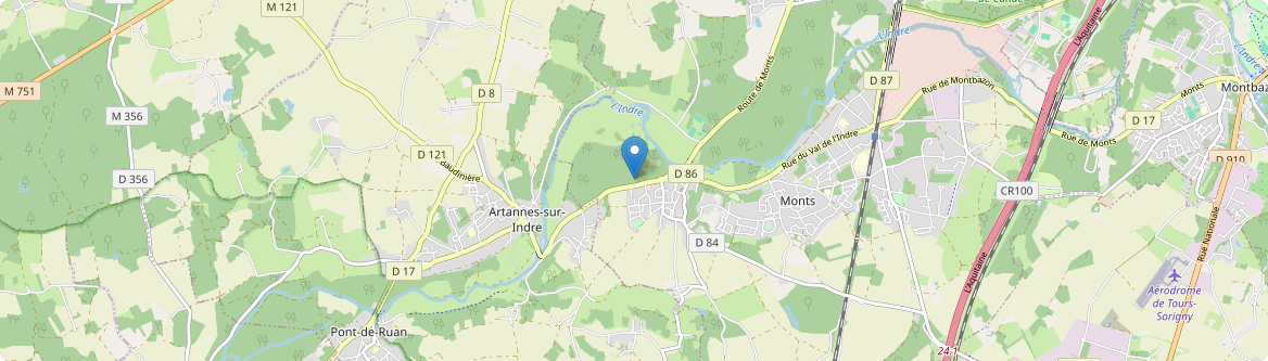 Monts - Carte