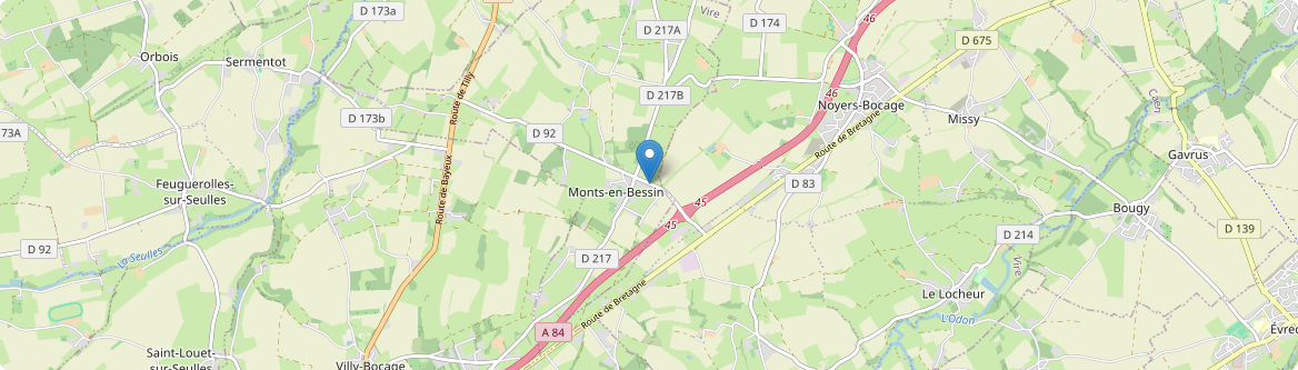 Monts-en-Bessin - Carte