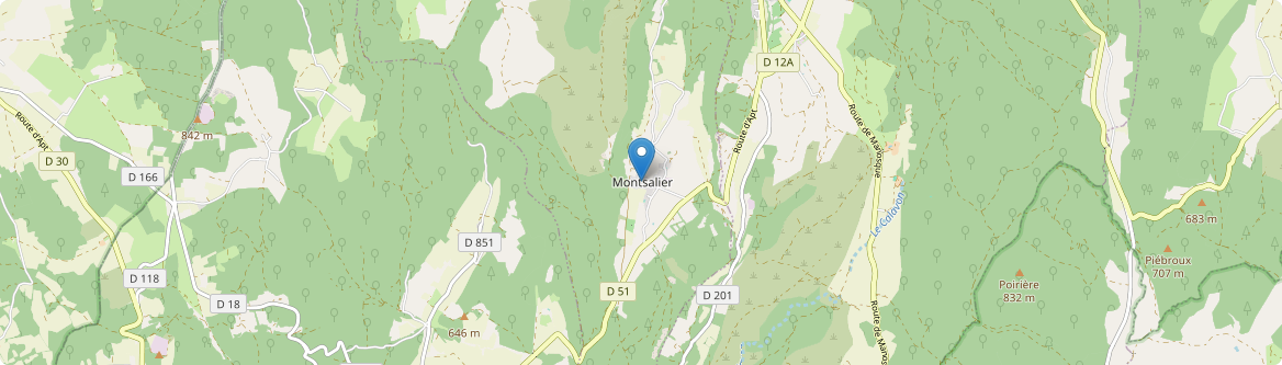Montsalier - Carte