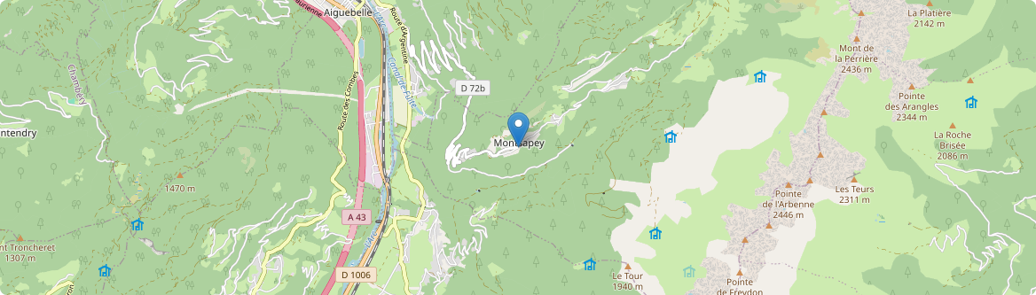 Montsapey - Carte
