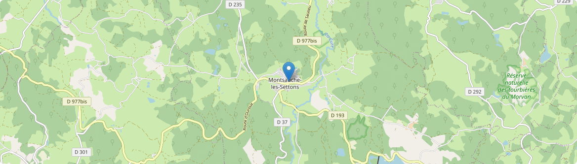Montsauche-les-Settons - Carte