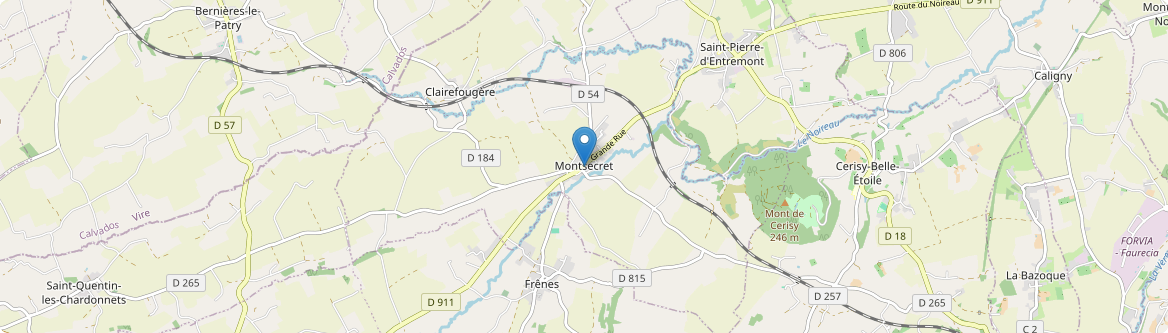 Montsecret-Clairefougère - Carte