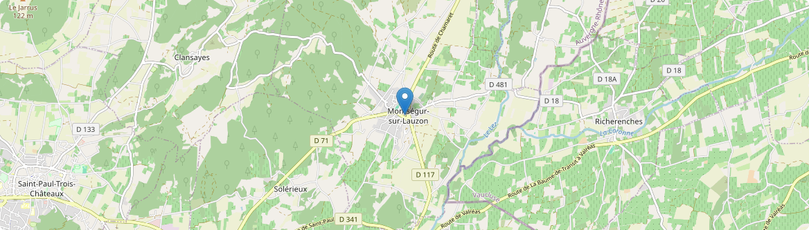 Montségur-sur-Lauzon - Carte