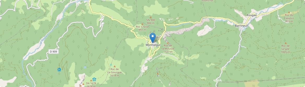 Montségur - Carte