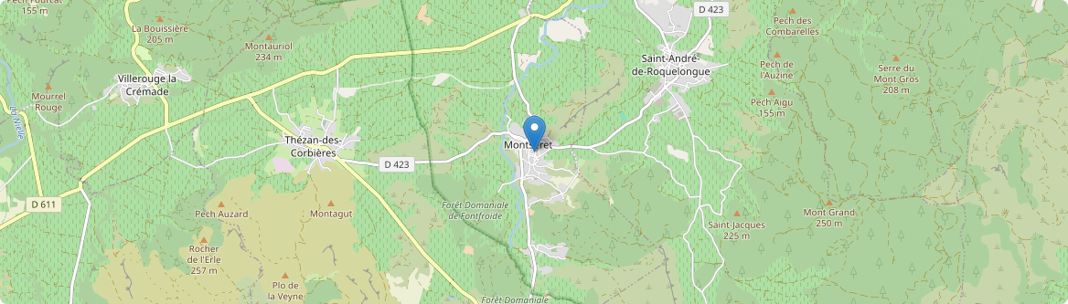 Montséret - Carte