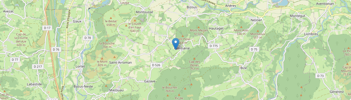Montsérié - Carte