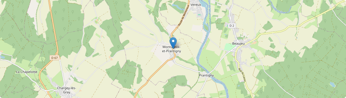 Montureux-et-Prantigny - Carte