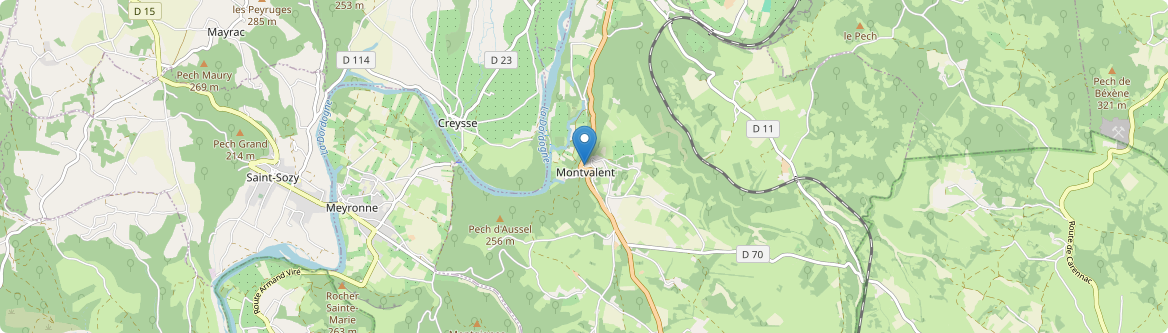 Montvalent - Carte