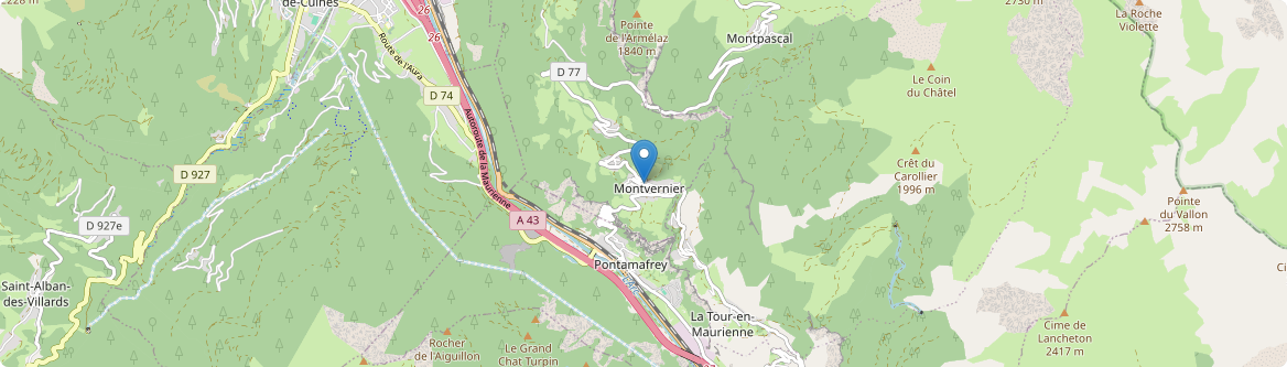 Montvernier - Carte