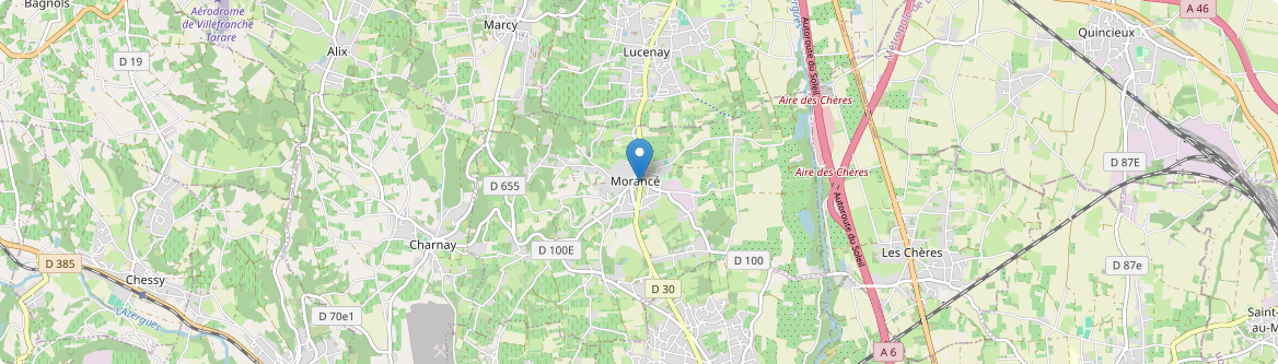 Morancé - Carte