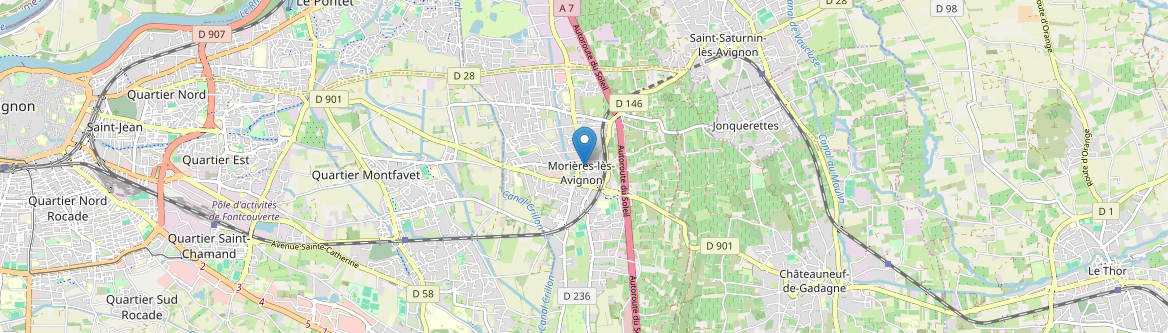 Morières-lès-Avignon - Carte